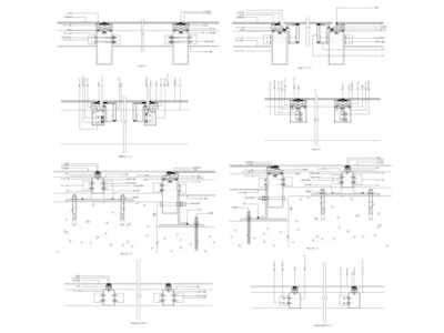 80套鋁板幕墻,鋁方管節(jié)點大樣詳圖